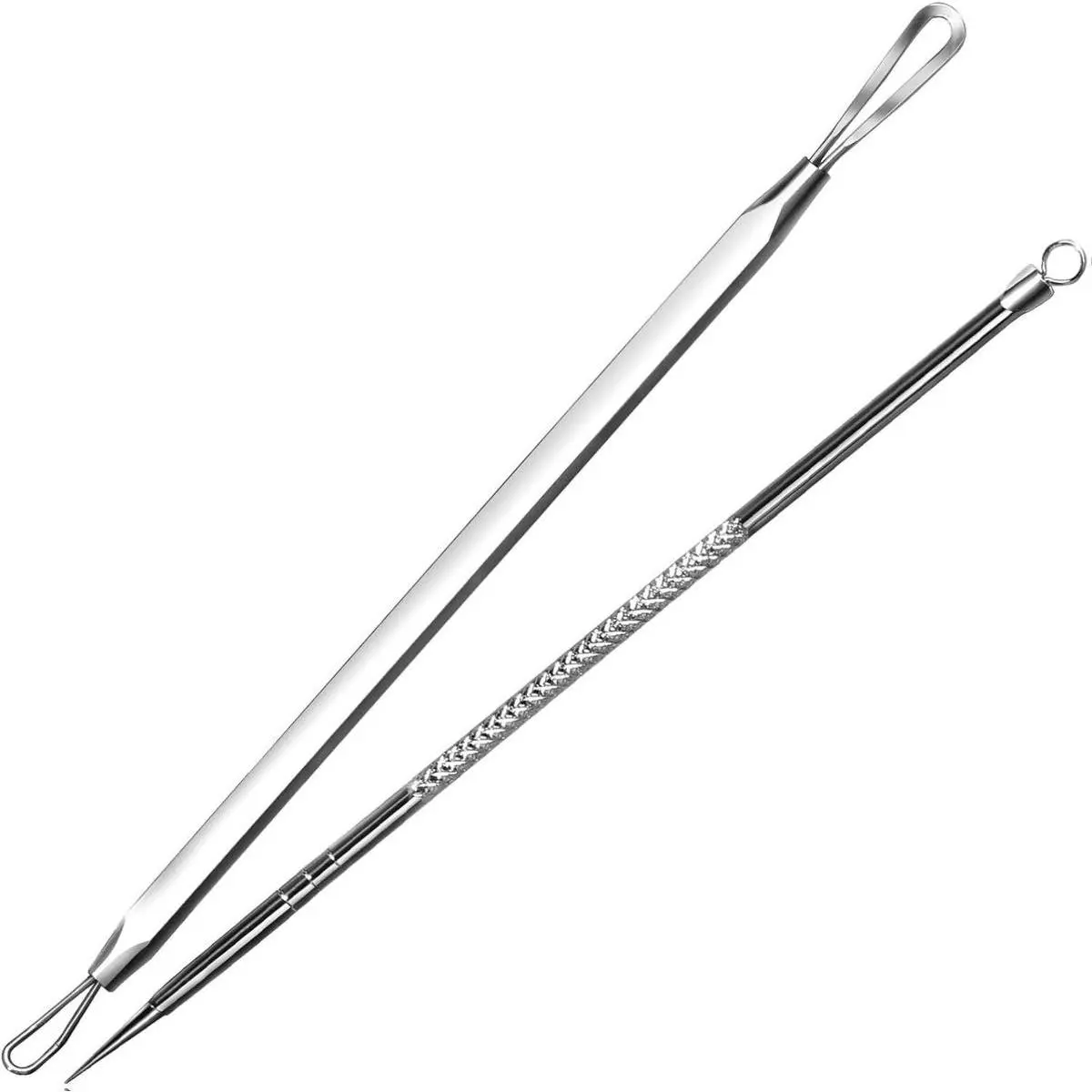 Pimple Extractor Acne Treatment Tool Surgical Grade Blackhead Removal 2-in-1 Popper Tool for Face Nose Blackhead Extractor Tool Comfort skincare