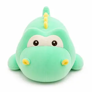 CHUBBYJOY Dinosaur Stuffed Animal Plush Toy, 20Inch Kawaii Long Body Pillow with Yellow Spikes, Ultra Soft Short Plush Doll Pillow for Hugging, Napping, Home Decor & Gifts