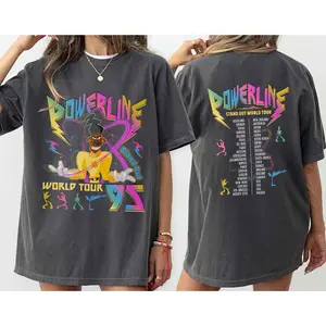 Vintage Powerline 95 T-Shirt, Stand Out Shirt, Goofyy Powerline Max Goof, A Goofyy Movie Shirt, Family Matching Trip, Father's Birthday Gift Tee