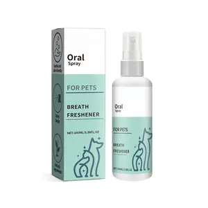 Pet Menthol Fresh Breath Spray - Cleansing Dog Oral Odor and Freshens Breath Care