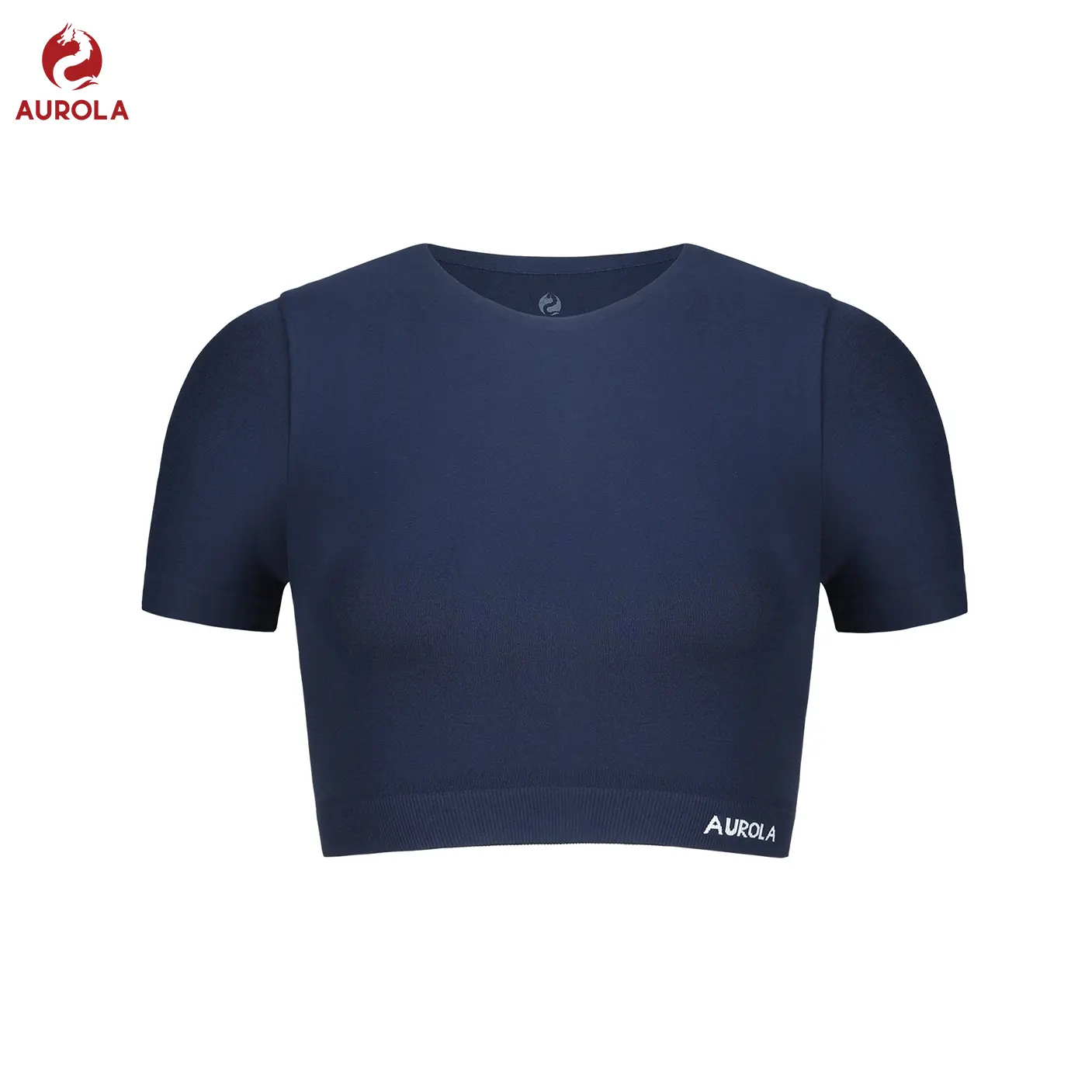 AUROLA Essentials Seamless Short Sleeve Crop Top for Women Workout Active Comfort Athletic Shirts Tee tiktokshopbacktoschool