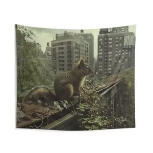 Rodent Resilience: A Tapestry of Survival in a Changing Climate - Indoor Wall Tapestries - Made in USA