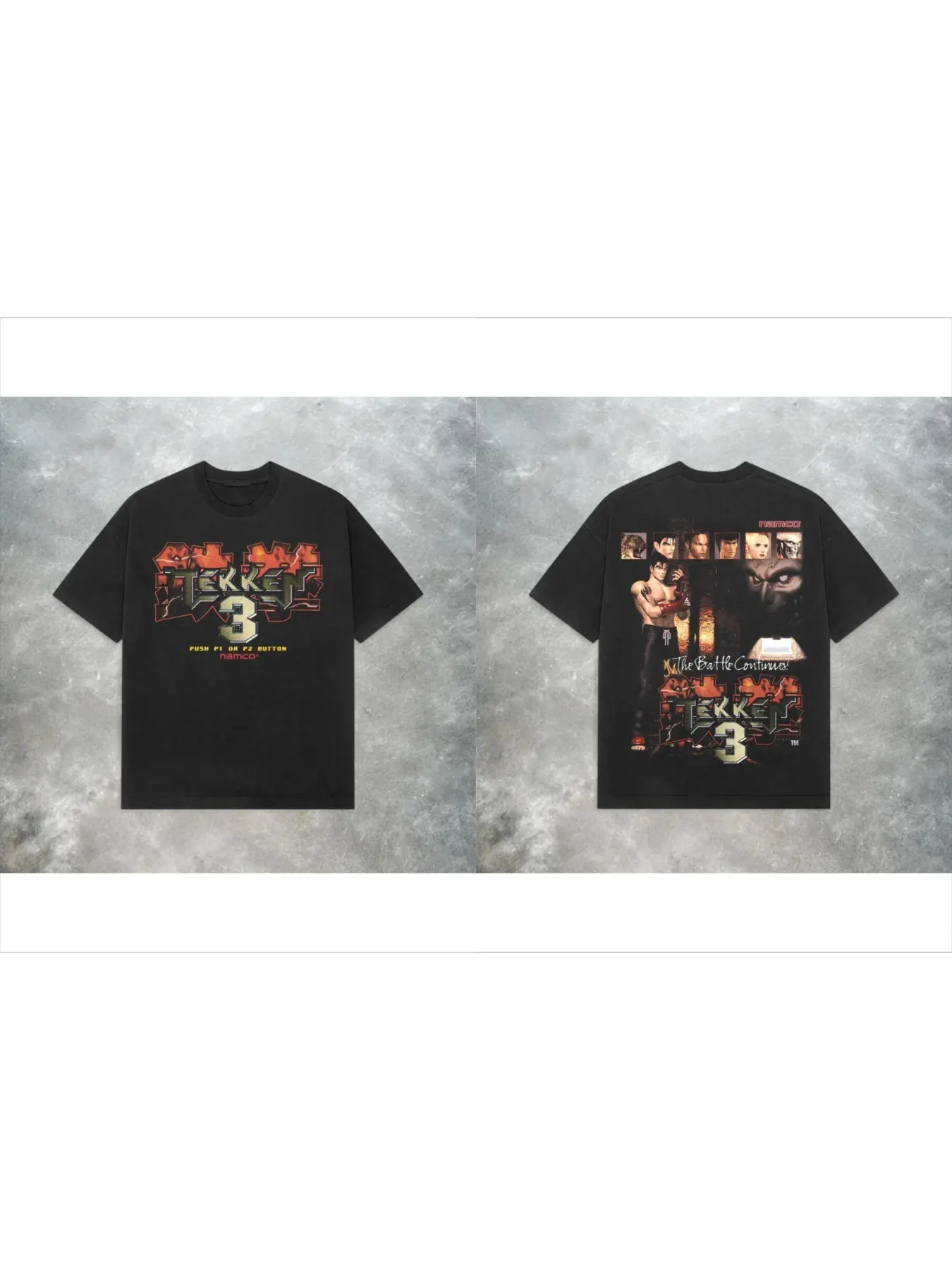 Retro Tekken 3 PS2 T-shirt Y2K arcade fighting game T-shirt pure cotton loose fit unisex fashion casual Streetwear T-shirt men clothing Summer