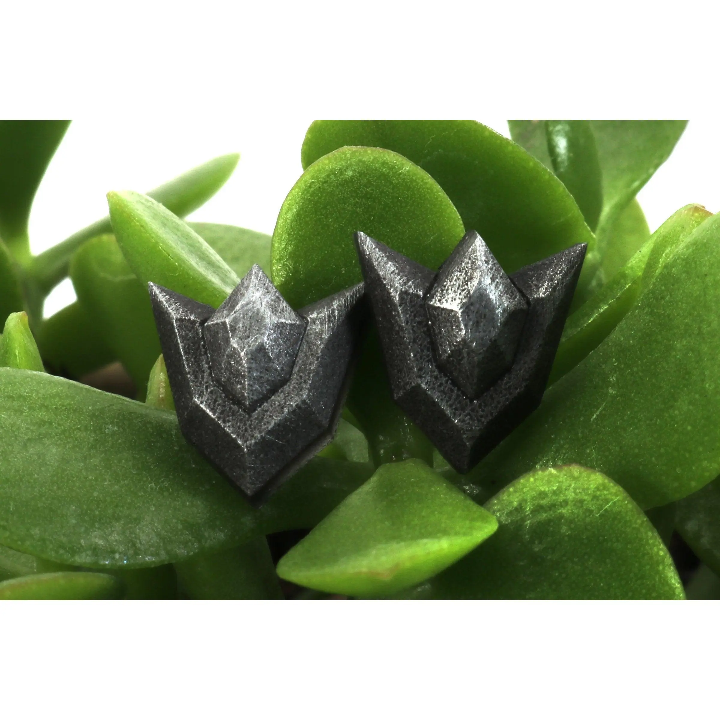 Goron Ruby Stainless Steel Studded Earrings Pair - Legend of Zelda