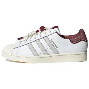 Adidas Originals Superstar 2023 Chinese New Year Low-Top Sneakers for Men and Women, Comfortable, Trendy, Durable, Lightweight, Grey Red