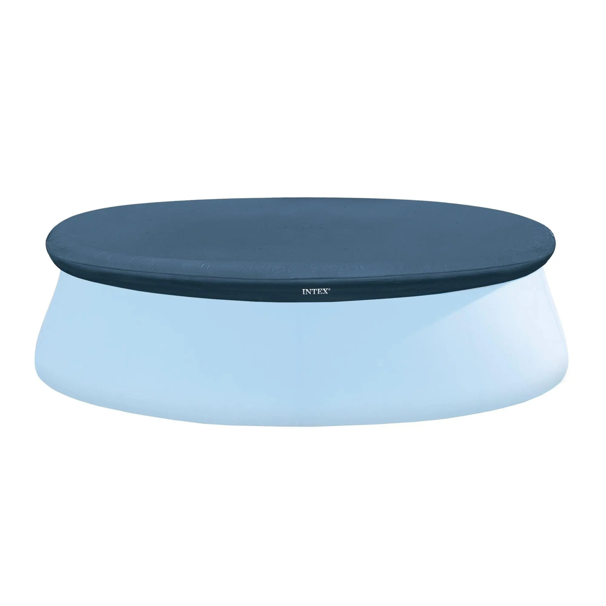 Intex 7.3 Ft Above Ground Swimming Pool Vinyl Round Cover Tarp, No Pool Included