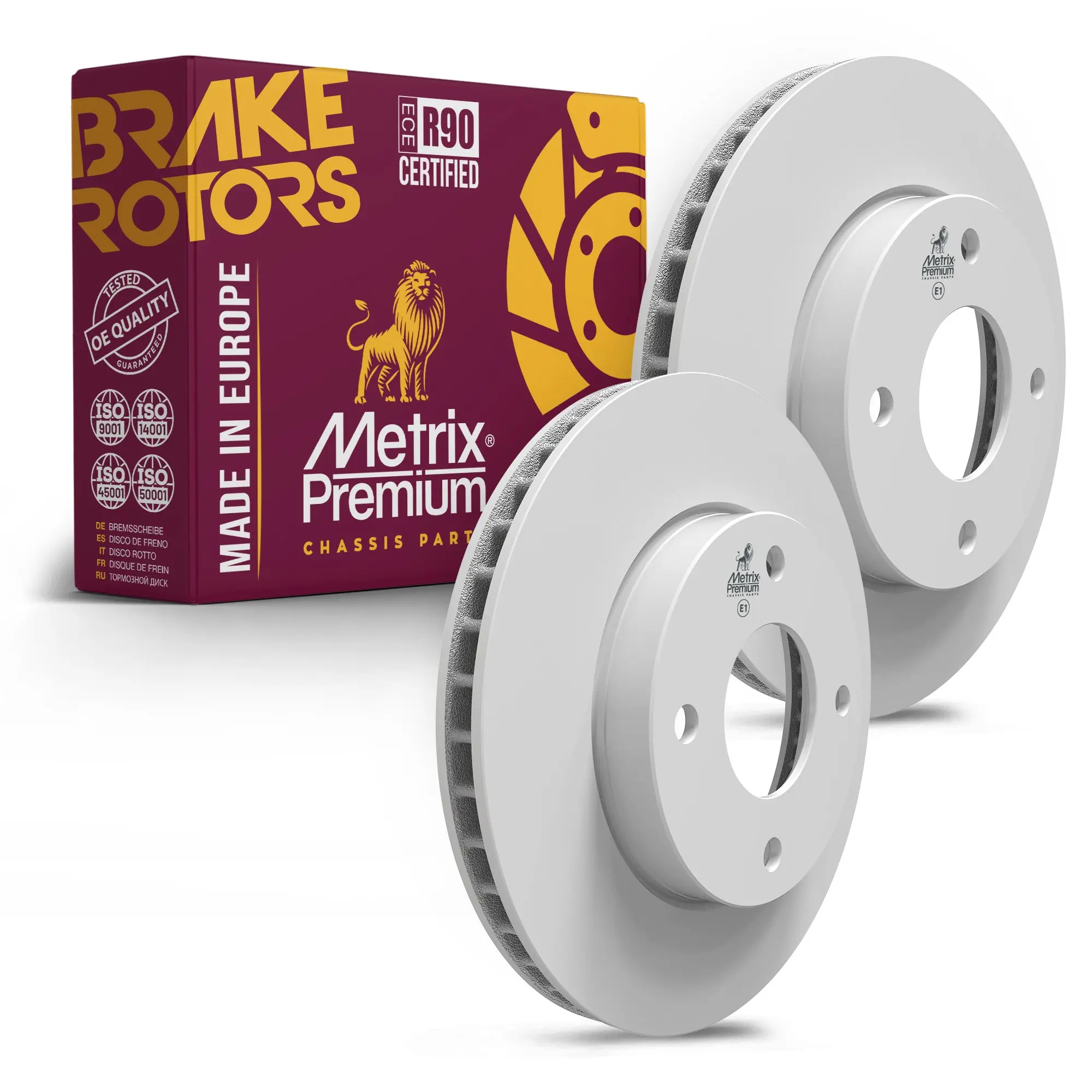 2 PC Front Disc Brake Rotor Kit 91835MT