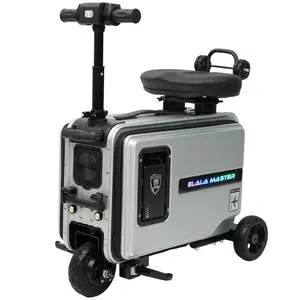 Elala Master Rideable Electric Luggage- Silver