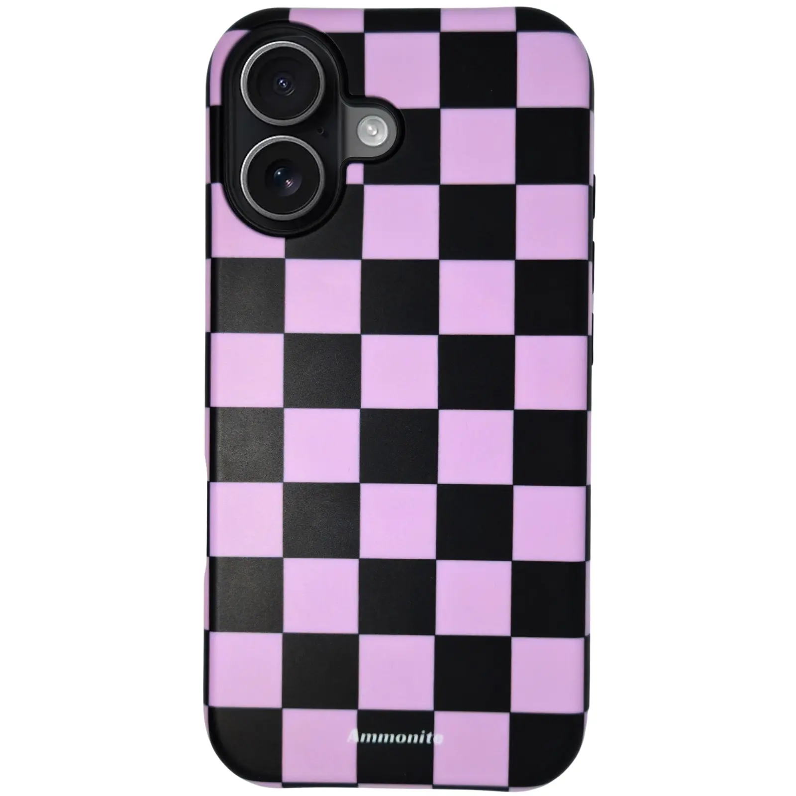Born Pink World Tour Inspired Phone Case for iPhone 17 Aesthetic Pink & Black Checkered Slim Protective Cover for Blinks Fans
