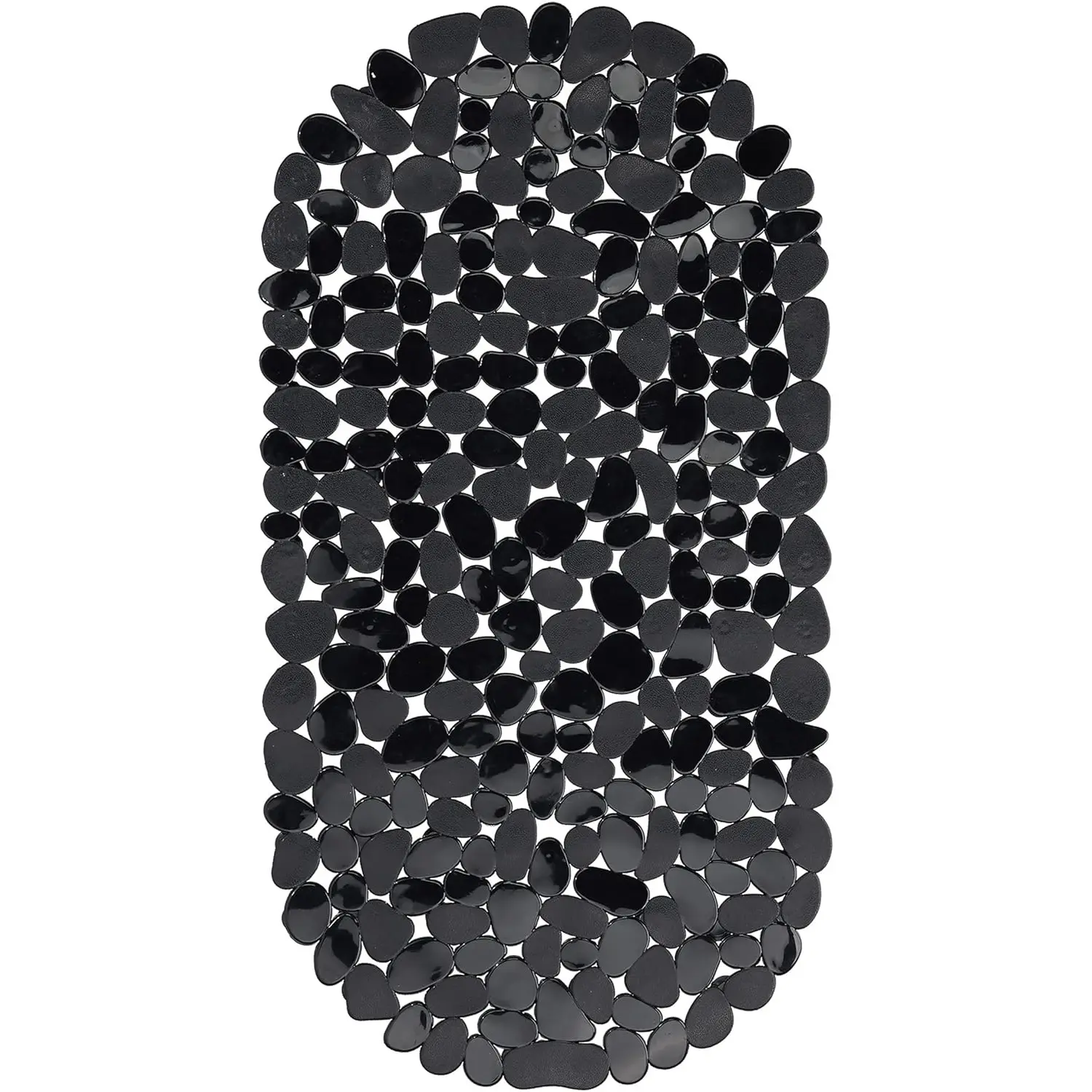 1pc Pebble Shaped Bath Mat - Non-slip Bathtub Mat with Suction Cups and Drain Holes, Bath Mat For Tub Non Slip, Machine Washable, Bathtub Safe Shower Mat