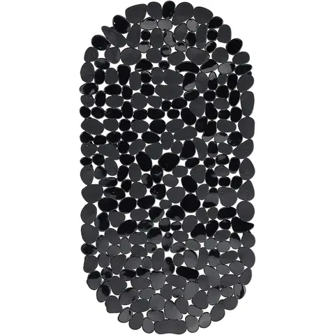 1pc Pebble Shaped Bath Mat - Non-slip Bathtub Mat with Suction Cups and Drain Holes, Bath Mat For Tub Non Slip, Machine Washable, Bathtub Safe Shower Mat