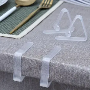 8 PCS Clear Plastic Tablecloth Clips, Transparent Clear Tablecloth Clips, Plastic Table Cloth Hold Down Clips Table Cloth Holder For Meeting Party Indoor Outdoor Events