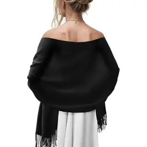 Women's Scarf Pashmina Shawls and Wraps for Evening Dress Wedding Bridal Bridesmaid Winter Warm Long Large Scarves