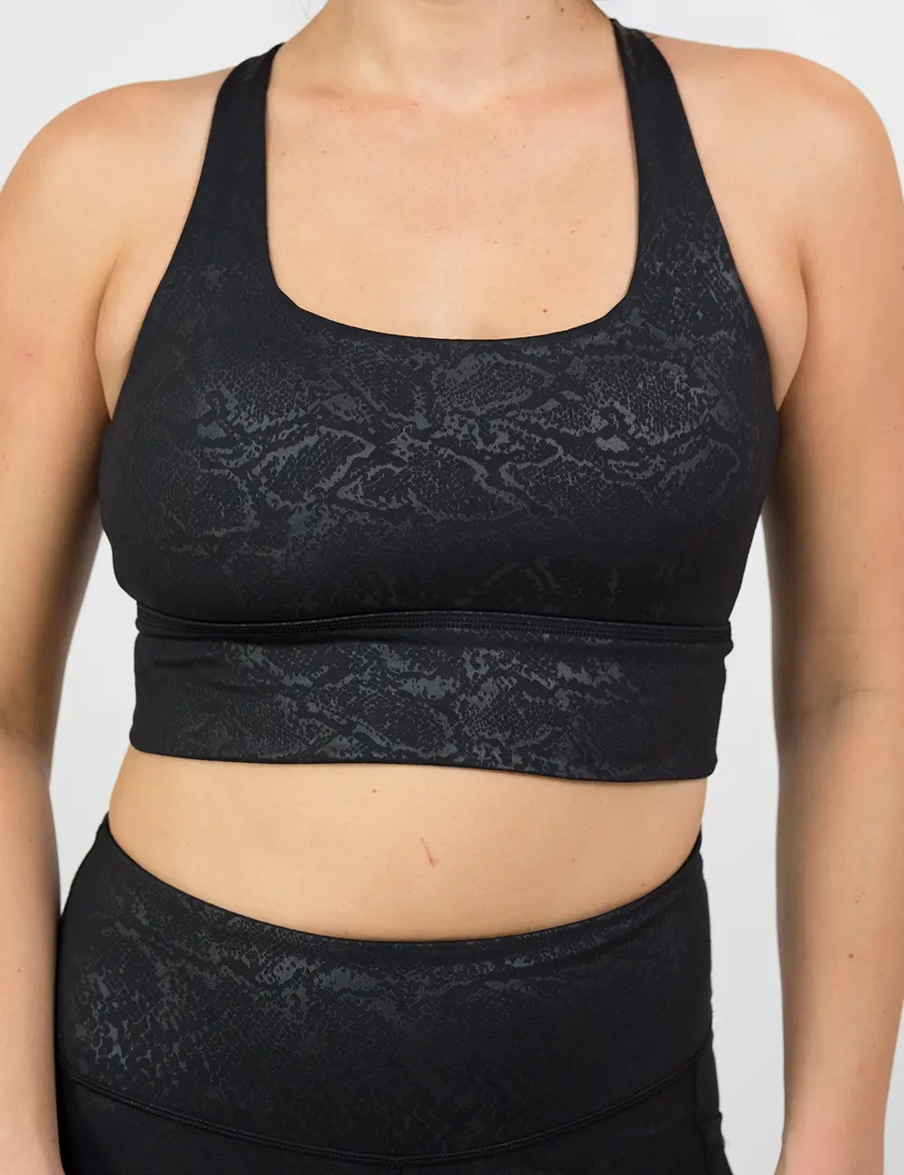 CVG Longline Bra Shadow Python Workout Bra Sportswear Bra Yoga Bra