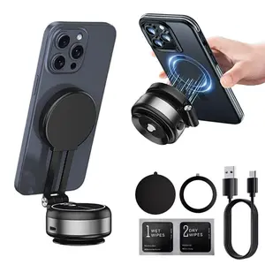 Adjustable Magnetic Car Phone Holder, Strong Adsorption, Foldable Design, Compatible with iPhone, Multi-Use Scenarios: Shower Room, Car, Mirror, Flat Surface, Car Phone Mount, Cell Phone Car Mount