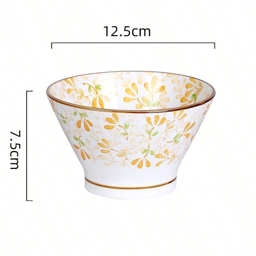 Four-piece ceramic floral dinnerware set, Japanese-style kitchen bowls, decorative bowls for living room and kitchen, four-color dinnerware set, suitable for microwave, oven, refrigerator, and dishwasher(Spoon not included) Four-piece ceramic floral dinnerware set, Japanese-style kitchen bowls, decorative bowls for living room and kitchen, four-color dinnerware set, suitable for microwave, oven, refrigerator, and dishwasher(Spoon not included)
