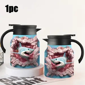 1pc 34oz Stainless Steel Coffee Pot and Tea Kettle with Infuser, Insulated Water Bottle, Perfect for Camping, Picnics, Office, Travel, Outdoor Activities