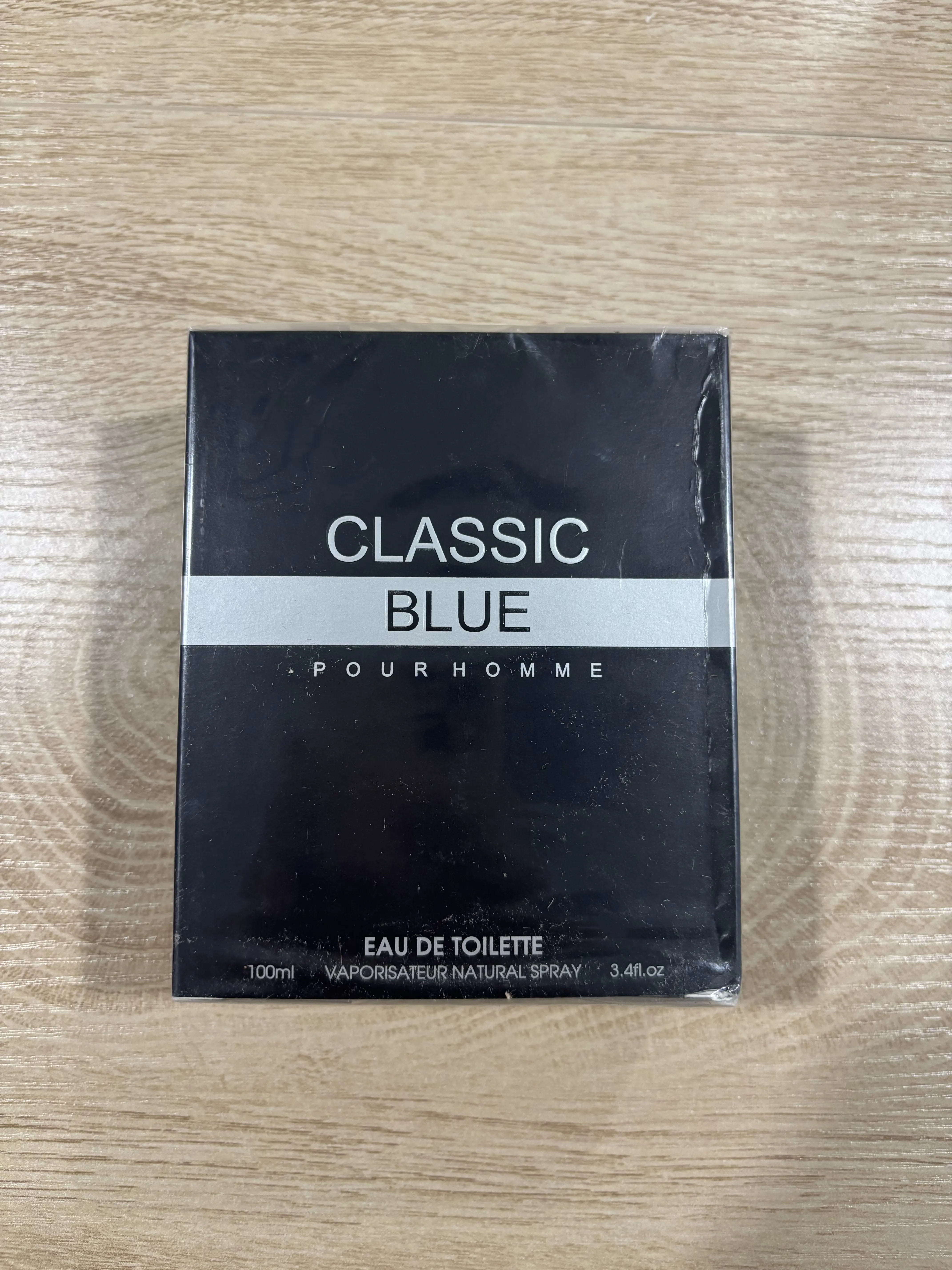 MCH Beauty Fragrances Classic Blue Eau de Toilette for Men, Fresh Citrus Woody Fragrance Spray, 100 ml / 3.4 fl oz