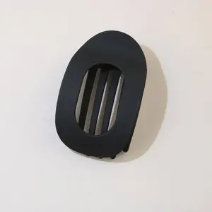 Oval Flat Hair Clip for Women, Strong Grip MATTE BLACK