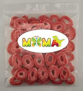 MiMa MiMa Assorted Gummy Candy Rings - Fruity, Chewy Candy in Fun Ring Shapes - Bulk Bag for Parties, Snacks & Gifts - Watermelon 1lb