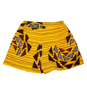 Yellow Ankara Shorts