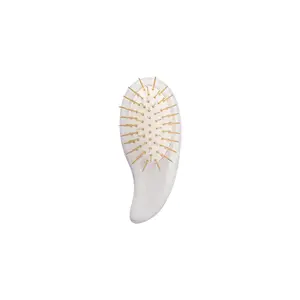 Cricket Beauty Tools The Bay Golden Half Moon Soft Bristle Detangling Hairbrush - Naturally Derived, Scalp-Soothing, Frizz-Reducing, Ideal for Dry Hair, Soft Bristle Brush