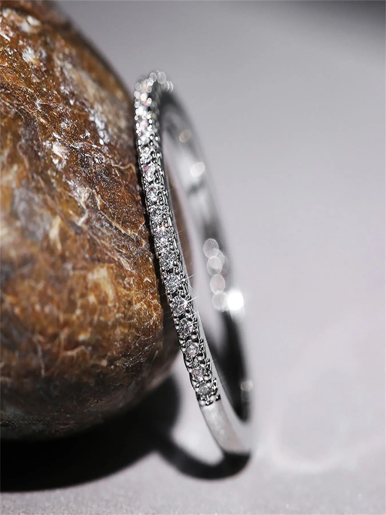 Women's Elegant Rhinestone Decorated Ring, Exquisite Trendy Wedding Promise Rings, Beautiful Rings for Wedding Engagement Party, Bridal Engagement Ring, Anniversary Engagement Ring, Fashionable Jewelry for Women As Gift