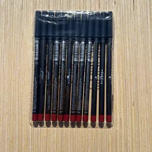 PACK of 12 pc Italia Deluxe Ultra Fine Lip Liners - AUBURN