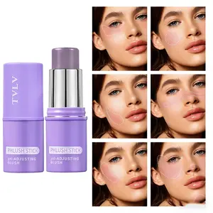 Color Changing Blush Stick - Temperature Sensitive pH Color Changing, Multi-Use for Cheeks Lips Eyes, Long-Lasting Cream Blush Makeup