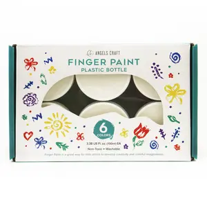 6-Piece Finger Paint Set for Colorful Artistic Expression