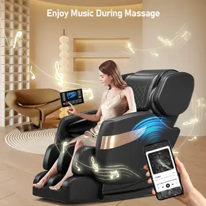 Zero-gravity multi-functional full-body massage chair, zero-gravity reclining chair, back massage and relaxation, multi-point acupressure massage, Bluetooth music, touch screen remote control, full-body airbag relaxation, home use, ideal gift.