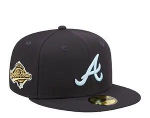 New Era Cloud Under 59FIFTY Atlanta Braves Fitted in Navy | MLB Cap