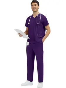 Multicolor Two-Piece Split Set | Unisex Workwear for Beauty SPA, Pet Hospital, Veterinary Clinics, and Animal Care Nursing Units