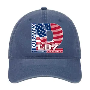 Duramax LB7 Turbo Diesel American Flag Dad Hat, Vintage Washed Baseball Cap, Adjustable Cotton Hat, Truck Enthusiast Gift, USA Diesel Style Unisex