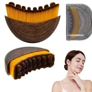 2PCS Facial Massage Gua Sha Brush, Ergonomic Dry Brushing Massager for Face & Neck, Comfort Skin Care Beauty Tool, Perfect Mother's Day Gift anti-aging sagging