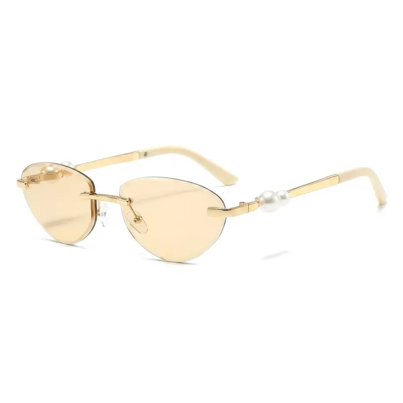 小物 miumiu Rimless glasses Rhinestone Miu Miu Rimless Runway MU 54YS ZVN20F Sunglasses - US