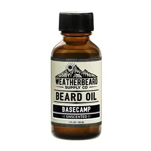 Basecamp Beard Oil Unscented, Fragrance-Free - Fast Absorbing Formula for Soft & Manageable Beards