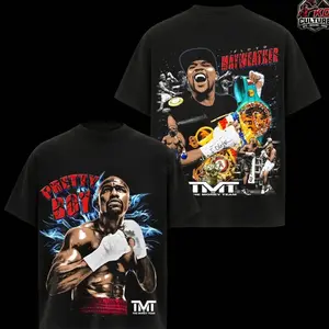 Floyd Mayweather "Pretty Boy" Vintage Boxing T Shirt, Oversized Heavyweight Graphic Tee, Money Team Legend Shirt, Gym Pump Cover Streetwear, Unisex Outfit, Boxing Gift MRG
