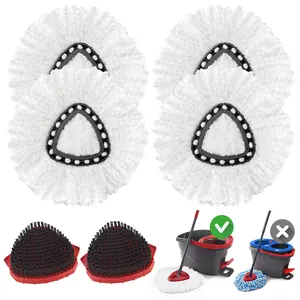 Spin Mop Scrub Brush Head for O-Cedar EasyWring Spin Mop 1 Tank System. Hard Bristle Brush Head.Mop Replacement Heads Microfiber