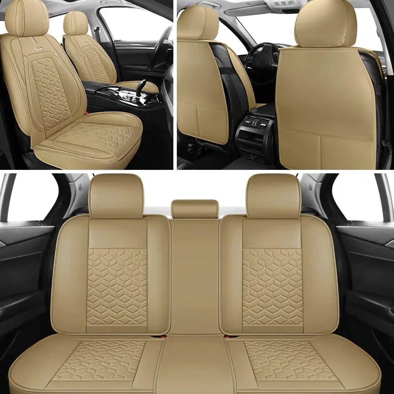 Waterproof Leather Automotive Seat Covers - Premium Protection, Sleek Stylish Car Interior Accessories