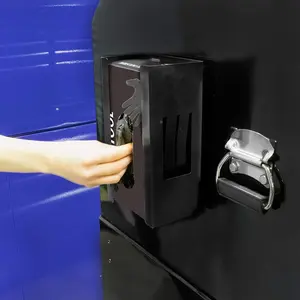 Mayouko Magnetic Glove Dispenser Holder, Box Holder Wall Mount for Tissues, Disposal Gloves, Wipes, Tool Cart Accessory, 8LBS, Mount onto a Tool Box or in Garages, Workshops and Kitchens
