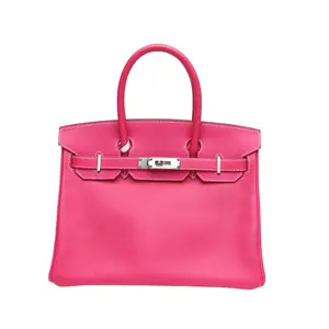 Pre-owned HERMÈS leather Tote Bags Birkin 30 Rose Bonbon(E5) Epsom O in a P226258183