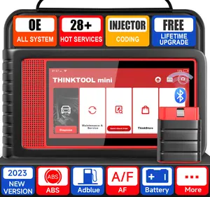 THINKCAR THINKTOOL MINI Professional Auto OBD2 Scanner Full System 28 Reset ECU Coding Bidirectional Test Car Diagnostic Tools Injector Vehicle