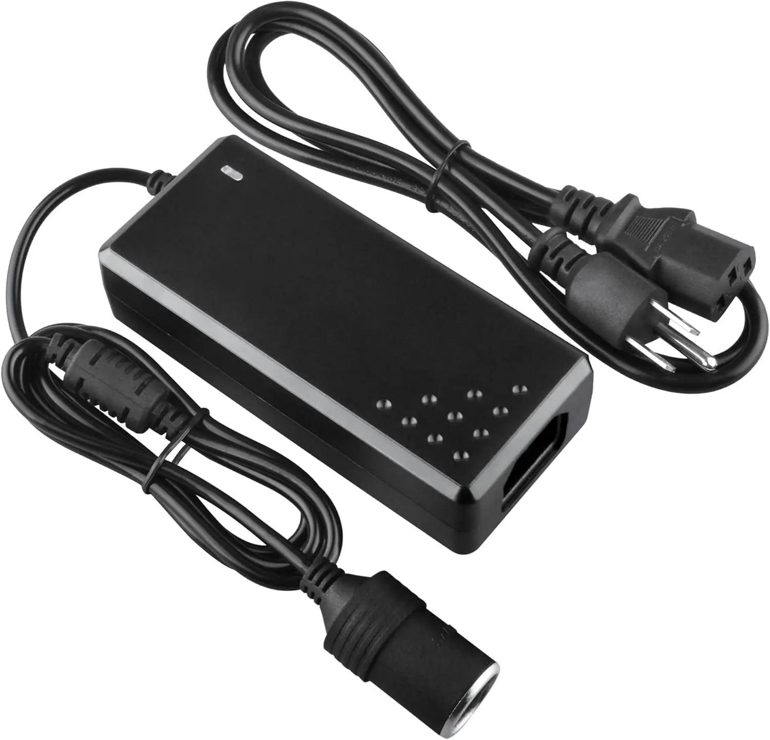 AC to DC Cverter 110V to 12V 5A 60W Car Cigarette Lighter Adapter - Wall Plug Outlet Female Socket Cverter - 110/120 to 12 Volt Adapter Power Supply Charger