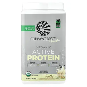 Sunwarrior Sport, Organic Active Protein Powder, Vanilla, 2.2 lb (1 kg)