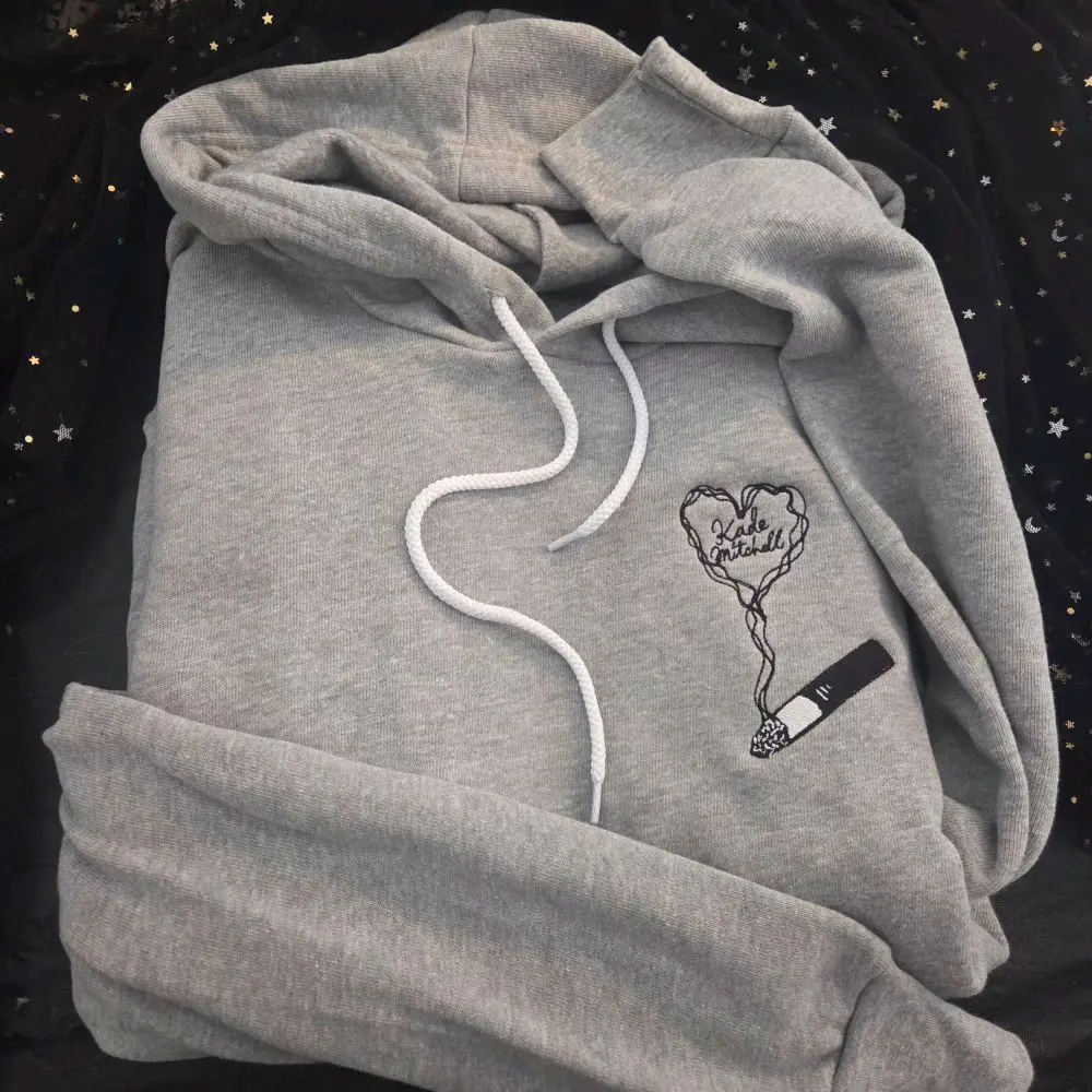 Licensed Kade Mitchell Embroidery, Edge of darkness trilogy merch, Bookish Gifts, Romance Book, Embroidered Hoodie Everyday Sweatshirts