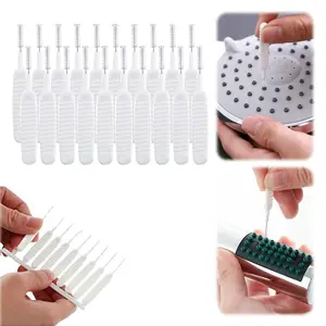 40-Count Crevice Cleaning Brushes for Small Holes & Gaps – Anti-Clogging Tool with Durable Nylon Bristles, Ideal for Bathroom, Shower Head, Sink Nozzles & Tiny Openings