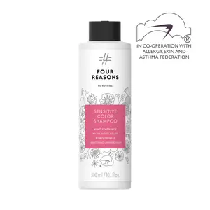 Four Reasons Sensitive Color Shampoo 10.15 fl oz Fragrance-Free Volumizing Shampoo for Sensitive Scalps with Light Body and Root Lift