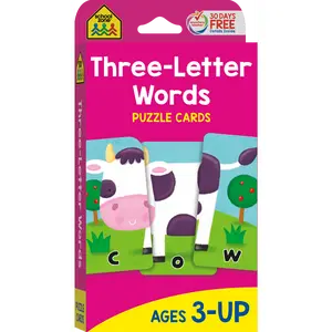 Three-Letter Words Puzzle Cards