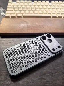 Metal Hollow Heat Dissipation Case for iPhone| MagSafe Compatible (Fits 13-17) mobile cover unique fashion pc phone